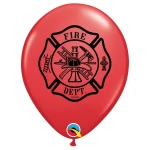 11 Inch (28 cm) Qualatex Fire Dept. ballonnen