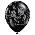 11 Inch (28 cm) Qualatex Glitter Roses ballonnen