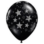 11 Inch (28 cm) Qualatex Glitter Stars & Stars ballonnen
