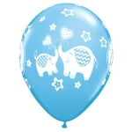 11 Inch (28 cm) Qualatex It's A Boy Elephants ballonnen