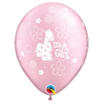 11 Inch (28 cm) Qualatex It's A Girl Soft Pony ballonnen