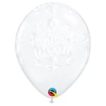 11 Inch (28 cm) Qualatex Just Married Butterflies ballonnen