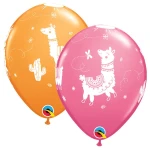 11 Inch (28 cm) Qualatex Llamas ballonnen