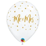 11 Inch (28 cm) Qualatex Mr. & Mrs. Dots ballonnen