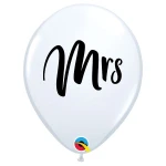 11 Inch (28 cm) Qualatex Mrs. ballonnen