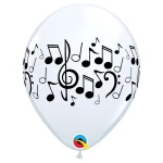 11 Inch (28 cm) Qualatex Music Note ballonnen