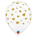 11 Inch (28 cm) Qualatex Random Hearts ballonnen