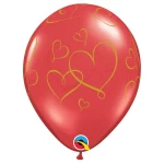 11 Inch (28 cm) Qualatex Romantic Hearts ballonnen