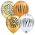 11 Inch (28 cm) Qualatex Safari Assortment ballonnen