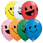 11 Inch (28 cm) Qualatex Smiley Faces ballonnen