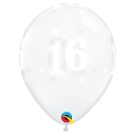 11 Inch (28 cm) Qualatex Sparkle Diamond Clear latex ballonnen
