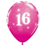 11 Inch (28 cm) Qualatex Sparkle Wild Berry latex ballonnen