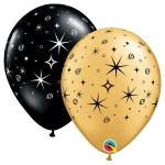 11 Inch (28 cm) Qualatex Sparkles & Swirls ballonnen