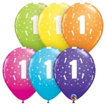 11 Inch (28 cm) Qualatex Stars Tropical Assortment latex ballonnen
