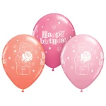 11 Inch (28 cm) Qualatex Tatty Teddy Birthday Rose ballonnen