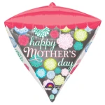 17 Inch (43 cm) Anagram Happy Mother's Day Diamondz folie ballon
