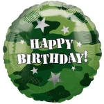 18 Inch (42 cm) Anagram Camouflage Birthday folie ballon