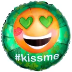 18 Inch (42 cm) Anagram St. Pat's Kiss Me Emoticon folie ballon