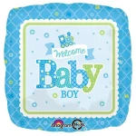 18 Inch (43 cm) Anagram Welcome Baby Boy Train folie ballon