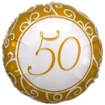 18 Inch (42 cm) Anagram 50th Anniversary folie ballon