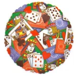 18 Inch (44 cm) Anagram Card Game folie ballon