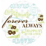 18 Inch (44 cm) Anagram Forever Always folie ballon