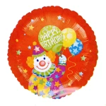 18 Inch (44 cm) Anagram Happy Birthday Clown folie ballon