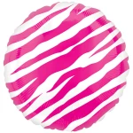 18 Inch (44 cm) Anagram Pink Zebra folie ballon