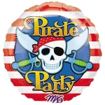 18 Inch (44 cm) Anagram Pirate Party Skull and Cutlass folie ballon