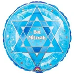18 Inch (44 cm) Anagram Shimmering Star Bat Mitzvah folie ballon