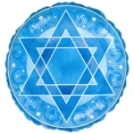 18 Inch (44 cm) Anagram Shimmering Star Of David folie ballon