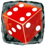 18 Inch (45 cm) Anagram Casino Dice folie ballon