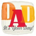 18 Inch (45 cm) Anagram Dad It's Your Day folie ballon