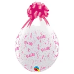 18 Inch (45 cm) Qualatex It's A Girl stuffer ballonnen