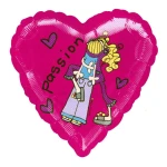 18 Inch (46 cm) Anagram Bang On The Door Passion Heart folie ballon
