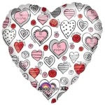 18 Inch (46 cm) Anagram Be Mine Valentine folie ballon