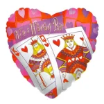 18 Inch (46 cm) Anagram Casino We're A Winning Pair folie ballon
