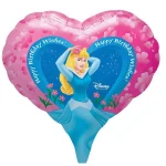 18 Inch (46 cm) Anagram Happy Birthday Disney Prinses folie ballon