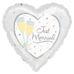 18 Inch (46 cm) Anagram Just Married folie ballon