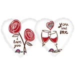 18 Inch (46 cm) Anagram You And Me folie ballon