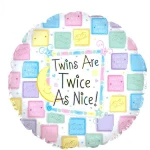 18 Inch (46 cm) CTI Twice As Nice Quilt folie ballon