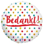 18 Inch (46 cm) De Ballonnerie Bedankt! folie ballon