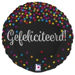 18 Inch (46 cm) De Ballonnerie Gefeliciteerd folie ballon