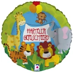 18 Inch (46 cm) De Ballonnerie Hartelijk Gefeliciteerd folie ballon
