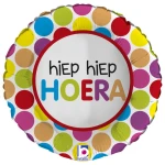 18 Inch (46 cm) De Ballonnerie Hiep Hiep Hoera folie ballon