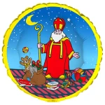 18 Inch (46 cm) De Ballonnerie Sinterklaas Op Dak folie ballon
