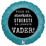 18 Inch (46 cm) De Ballonnerie Voor De Sterkste Vader folie ballon