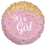 18 Inch (46 cm) Grabo Glittering It's A Girl folie ballon