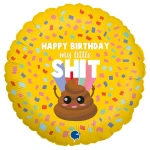 18 Inch (46 cm) Grabo Happy Birthday My Little Shit folie ballon
