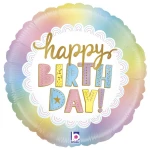 18 Inch (46 cm) Grabo Opal Birthday folie ballon